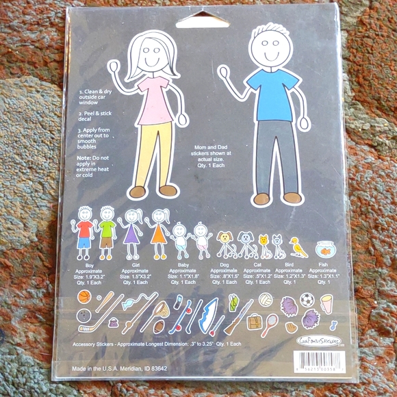 Family car stickers/decals vtg - Picture 5 of 8